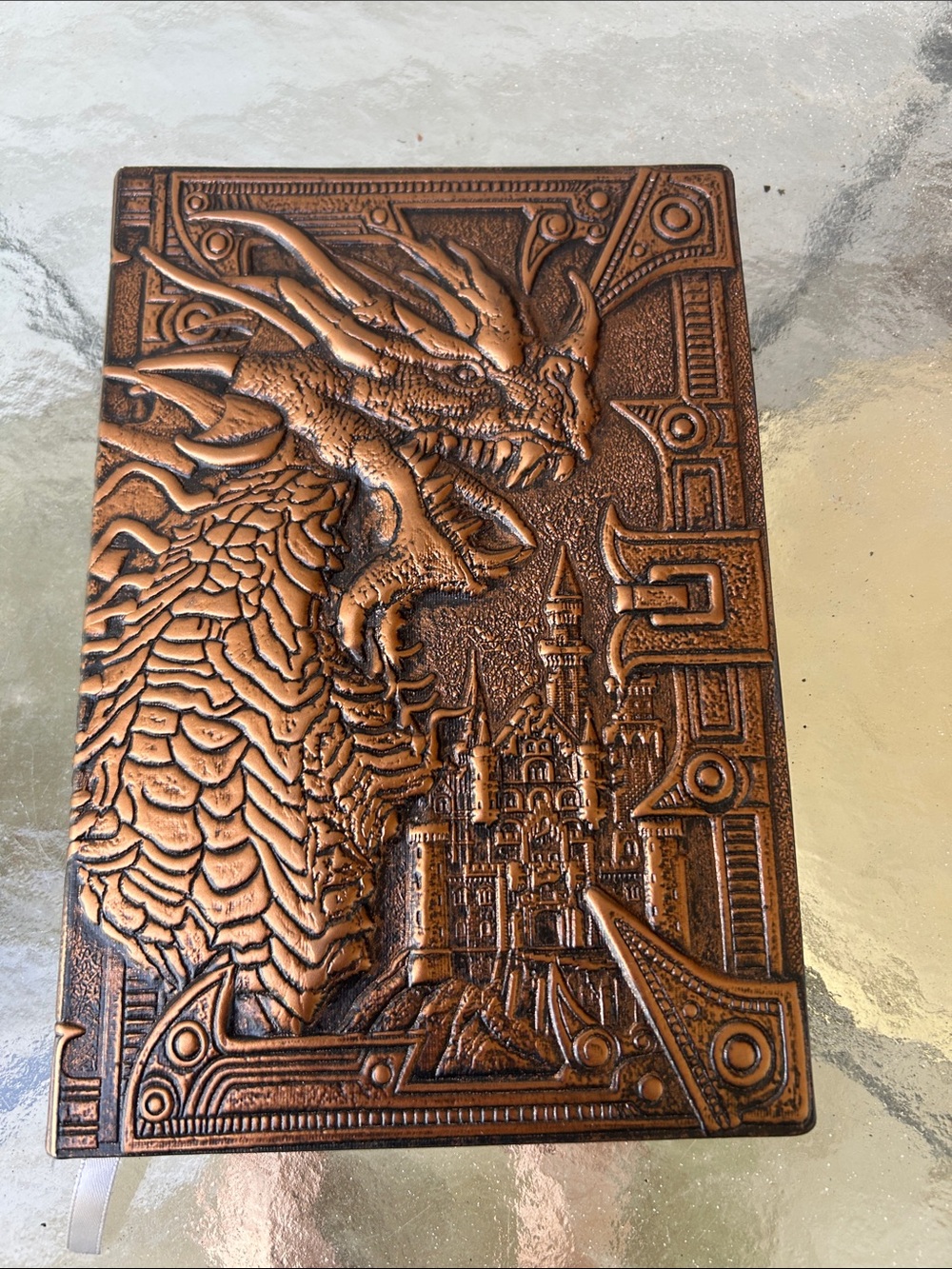 Brand new — Embossed Dragon Journal — Metallic Copper Cover